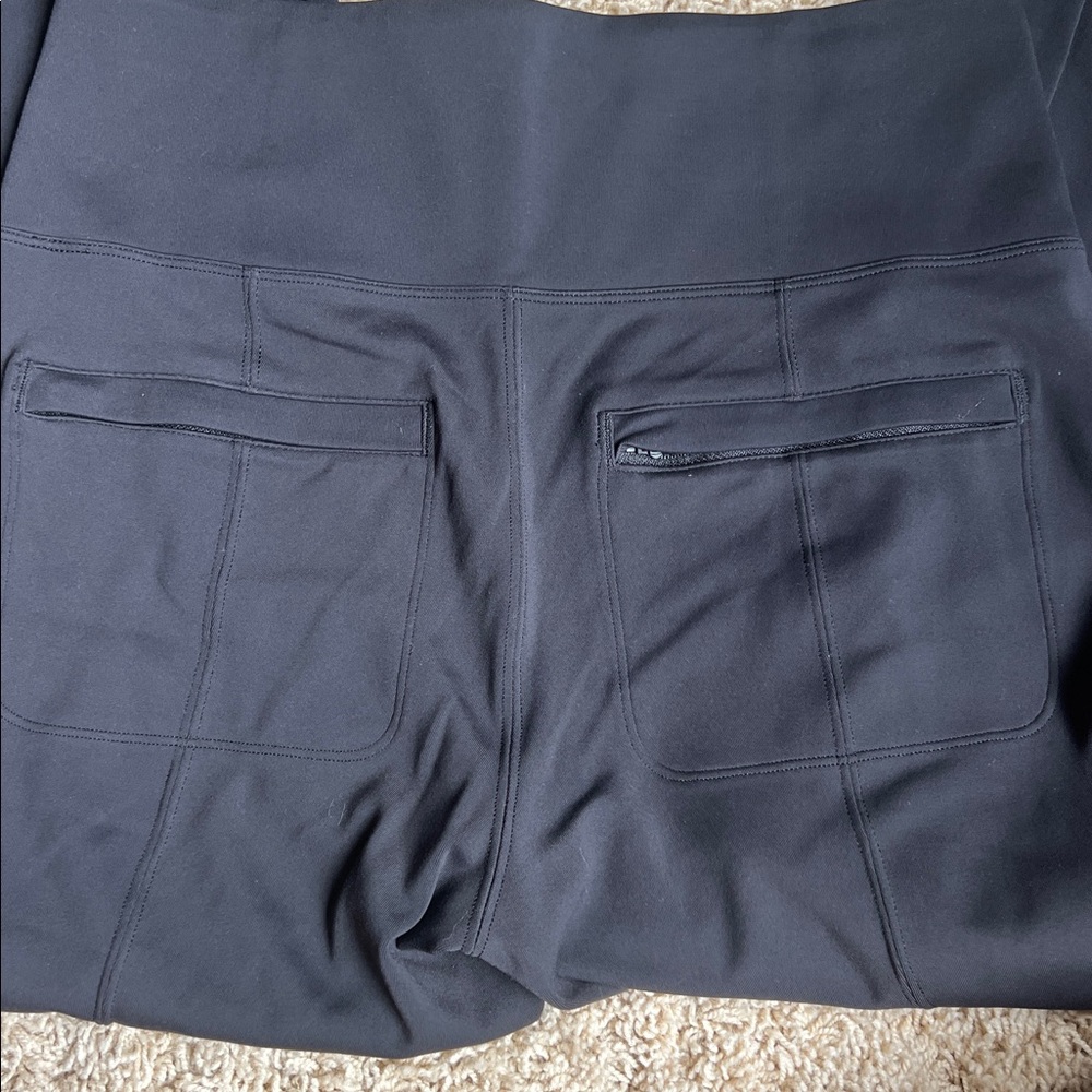 Athleta Dark Gray Yoga Pants - Picture 3 of 3